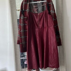 Wine dress fits like2x